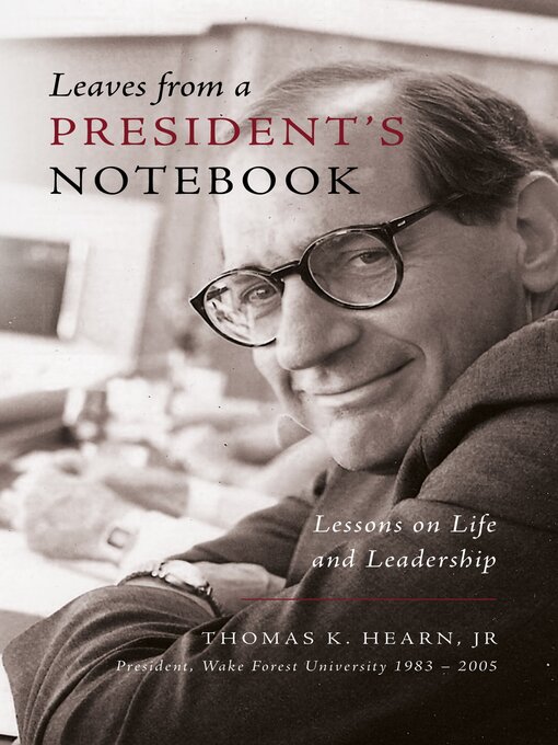 Title details for Leaves from a President's Notebook by Thomas K. Hearn, Jr. - Available
